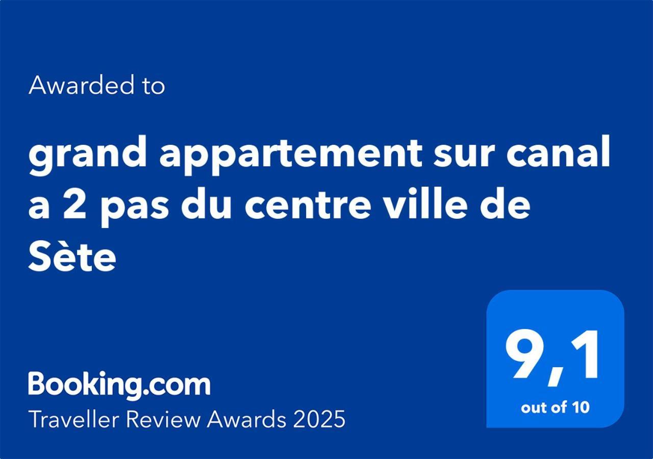 Grand Appartement Sur Canal A 2 Pas Du Centre Ville De 塞特港 外观 照片